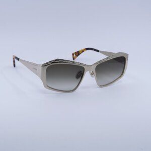 🕶️ New Lanvin LNV109S 734 Sunglasses - Gold Frame, Khaki Lenses
